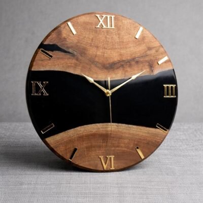 Resin & Wood Clock 16/16 18mm
